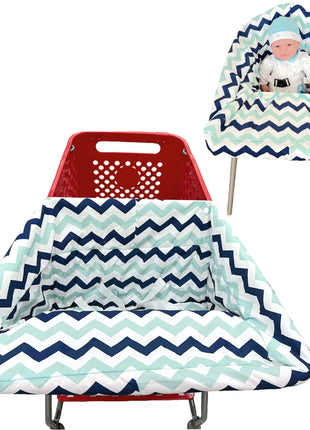 Kids Accessories Portable Shopping Cart Cover | High Chair and Grocery Cart Covers for Babies, Kids, Infants & Toddlers Includes Free Carry Bag