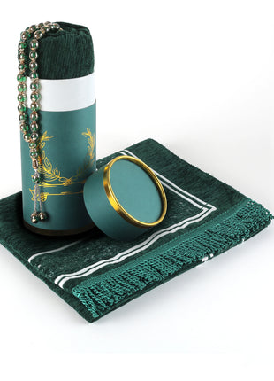 Accessories Muslim Elegant Cylinder Gift Washable Janamaz Sajadah Soft Islamic Prayer Rug