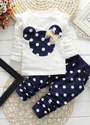 Babies Outfits Winter Girls Clothes Set T-shirt+pants 2 pcs Children's Clothing Fashion Baby OutSet Newborn Baby Cotton Suit