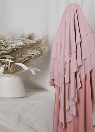 Hijab Three Layer Ruffles Hijabs