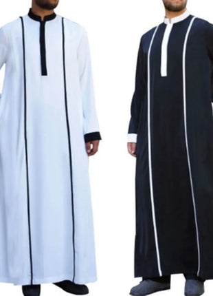 Jubba Muslim Robes Cosplay Men Traditional Eid Middle East Islamic Arab Caftan Jubba Thobe Islam Kaftan Fashion Loose Clothing