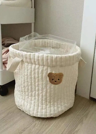 Kids Accessories- Baby Diaper Accessories Nappy Bags for Mom Cute Bear Large Capacity Mommy Bag Caddy Toys Dolls Storage Organizer Babies Accessories Beige