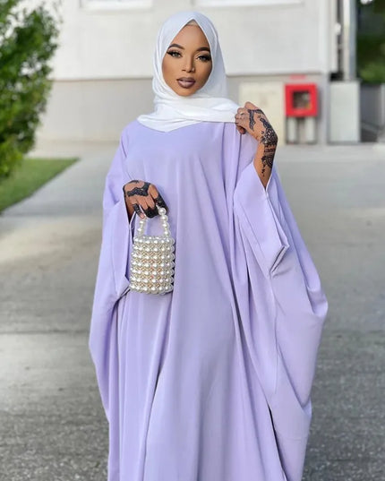 Dress - Muslim Women Hijab Dress Prayer Clothes Batwing Abaya Matching Head Cover Scarf Islam Jilbeb Dubai Turkey Saudi Jilbaab Robe