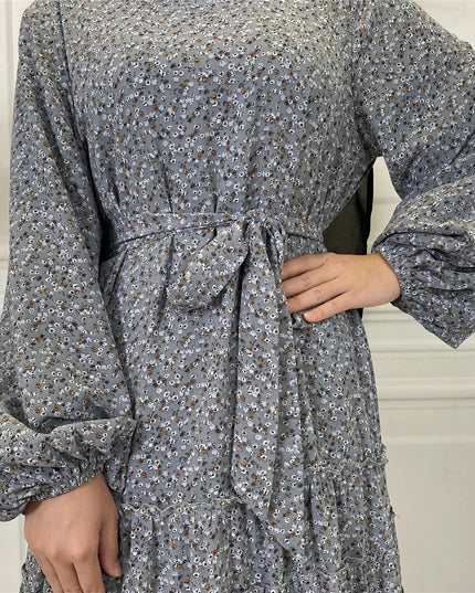 Dress For Women Kaftan Moroccan Broken Flower Abaya Hijab  Muslim Turkish Veiling Clothing Outer Banks