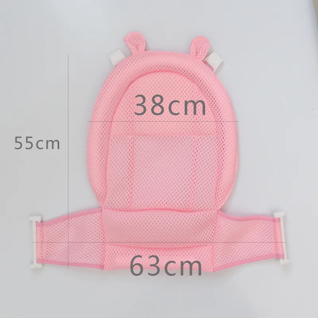 Kids Accessories Portable Baby Shower Grid Cushion Bed Babies Infant Baby Bath Pad Non-Slip Bathtub Mat Newborn Baby Safety Security Bath Seat