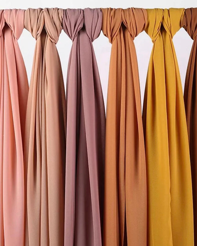 Hijab women plain bubble chiffon scarf hijab wrap printe solid color shawls headband women hijabs scarves/scarf 60 colors