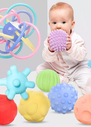 Kids Accessories Sensory Development Toys For Babies 0 to 12 Months Tactile Baby Ball Soft Massage Toys Ball Educational Baby Games Toys