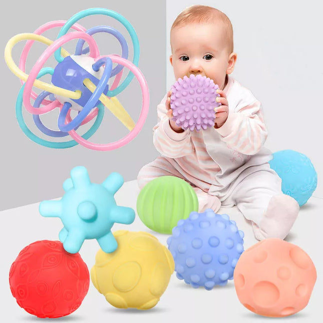 Kids Accessories Sensory Development Toys For Babies 0 to 12 Months Tactile Baby Ball Soft Massage Toys Ball Educational Baby Games Toys