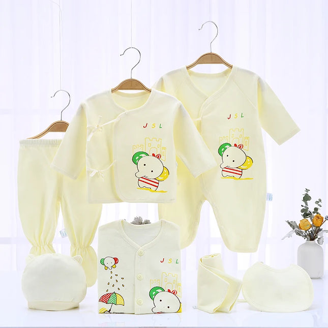 Babies Outfits Newborn Girl Clothing Baby Sets 7pcs/set 5pcs/set Shirts+Pants Rompers Suits for Children Infant Suits