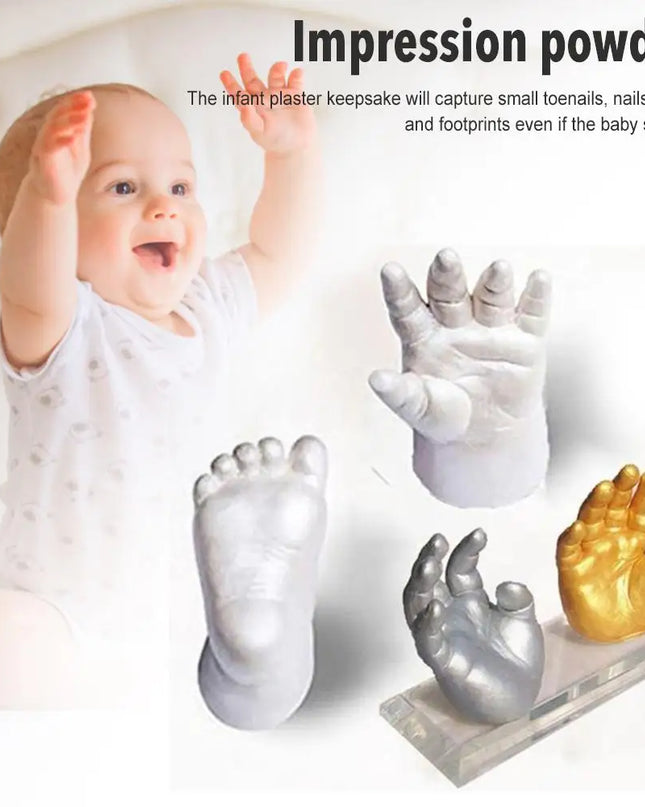 Kids Accessories- Baby Handprint  Accessories Footprint Kit 3D Plaster Casting Keepsake hand babies foot  lembrancinha de baby baby souvenirs