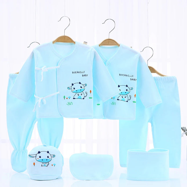 Babies Outfits Newborn Girl Clothing Baby Sets 7pcs/set 5pcs/set Shirts+Pants Rompers Suits for Children Infant Suits