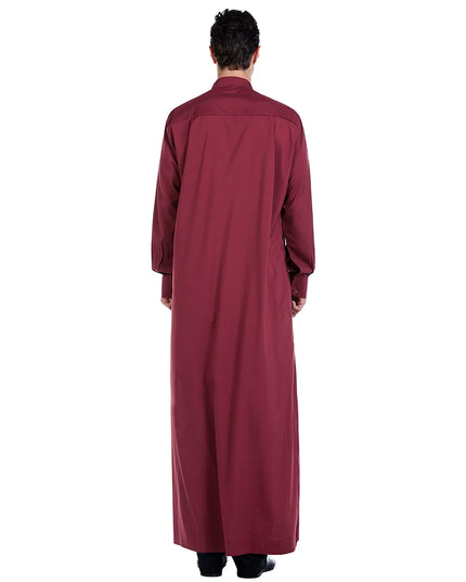 Jubbas Muslim Men Thobe Jubba Robe Long Sleeve Saudi Arab Kaftan Dress Islamic Abaya Loose Middle East Jubba Caftan Costumes Daffah New