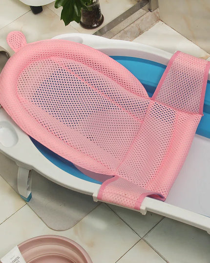 Kids Accessories Portable Baby Shower Grid Cushion Bed Babies Infant Baby Bath Pad Non-Slip Bathtub Mat Newborn Baby Safety Security Bath Seat