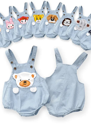 Babies Outfits DIIMUU Toddler Infant Boy Pants Denim Clothes Girls Overalls Dungarees Kids Baby Jumper Jeans Jumpsuit Clothing Outfits Shorts