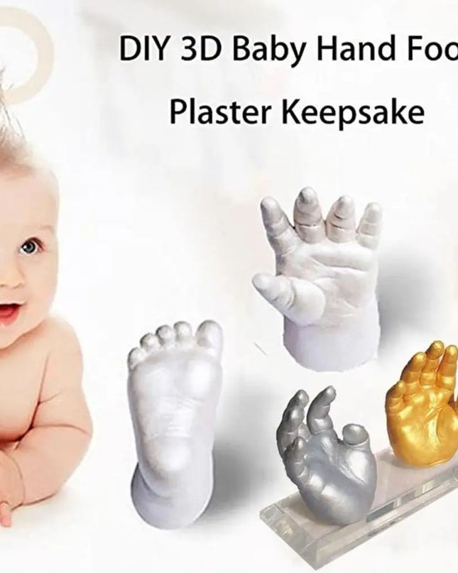 Kids Accessories- Baby Handprint  Accessories Footprint Kit 3D Plaster Casting Keepsake hand babies foot  lembrancinha de baby baby souvenirs