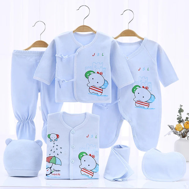 Babies Outfits Newborn Girl Clothing Baby Sets 7pcs/set 5pcs/set Shirts+Pants Rompers Suits for Children Infant Suits