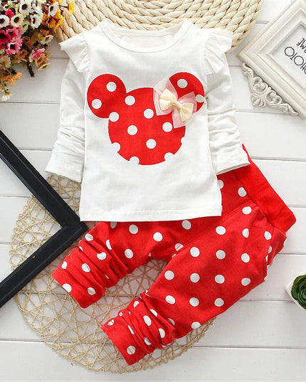 Babies Outfits Winter Girls Clothes Set T-shirt+pants 2 pcs Children's Clothing Fashion Baby OutSet Newborn Baby Cotton Suit