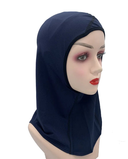 Outwear Women's Sports Hijab Scarf one-Piece Mesh Jersey Muslim Headscarf islamic Turban Caps Breathable Stretchy Non-Slip workout hijab