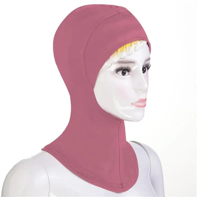 Muslim Lady Soft Under Scarf Hat Cap Bone Bonnet Neck Cover Hijab Amira Cap Women Islamic Ninja Ramadan Cover Prayer Middle East