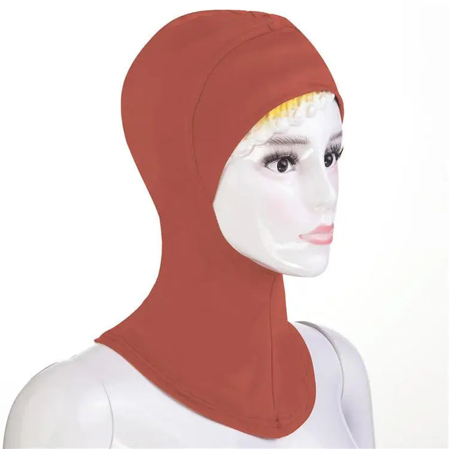 Muslim Lady Soft Under Scarf Hat Cap Bone Bonnet Neck Cover Hijab Amira Cap Women Islamic Ninja Ramadan Cover Prayer Middle East