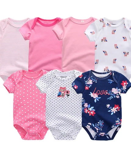 Babies Outfits Uniesx Newborn Baby Rompers Clothing 7Pcs/Lot Infant Jumpsuits 100%Cotton Children Roupa De Bebe Girls&Boys Baby Clothes