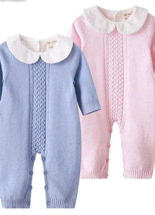 Babies Outfits Knitted Baby Romper Autumn Newborn Knitting Baby Clothes Woolen Long-sleeve Infant Baby Jumpsuit Overalls Baby Boys Girls Romper