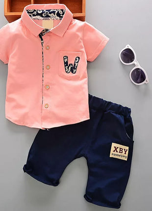 Babies Outfits Summer 1 year newborn boy baby gentleman suit clothes sets for boy baby clothes outfits casual sports outerwear 2pcs cowboy sets