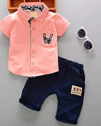 Babies Outfits Summer 1 year newborn boy baby gentleman suit clothes sets for boy baby clothes outfits casual sports outerwear 2pcs cowboy sets