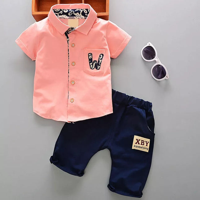 Babies Outfits Summer 1 year newborn boy baby gentleman suit clothes sets for boy baby clothes outfits casual sports outerwear 2pcs cowboy sets