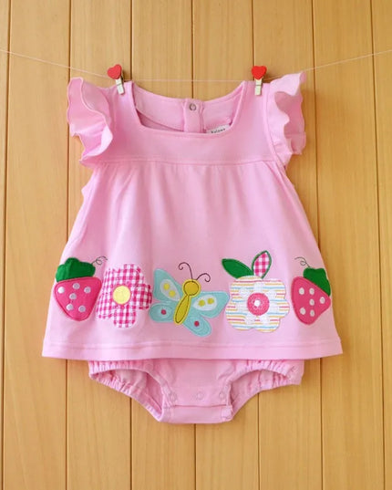 Babies Outfits - Baby Rompers Summer Baby Girls Clothing Sets Cute Newborn Baby Clothes Toddler Baby Girl Clothes Roupa Infant Jumpsuits