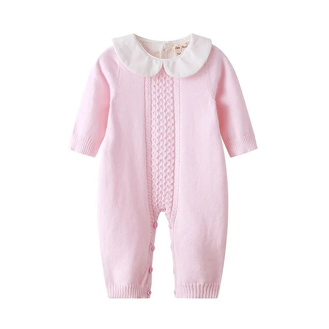 Babies Outfits Knitted Baby Romper Autumn Newborn Knitting Baby Clothes Woolen Long-sleeve Infant Baby Jumpsuit Overalls Baby Boys Girls Romper