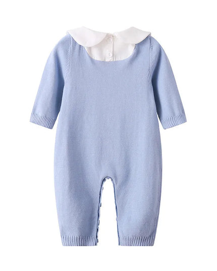 Babies Outfits Knitted Baby Romper Autumn Newborn Knitting Baby Clothes Woolen Long-sleeve Infant Baby Jumpsuit Overalls Baby Boys Girls Romper