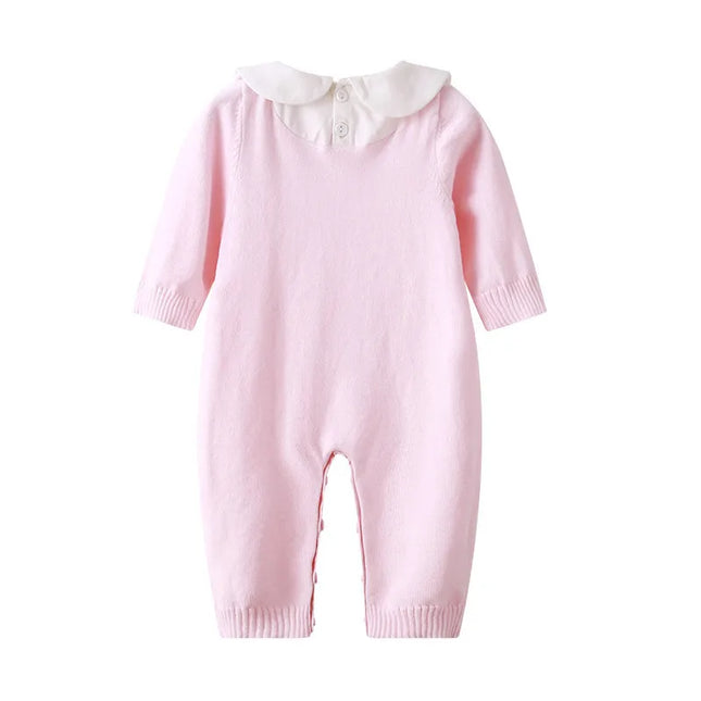 Babies Outfits Knitted Baby Romper Autumn Newborn Knitting Baby Clothes Woolen Long-sleeve Infant Baby Jumpsuit Overalls Baby Boys Girls Romper