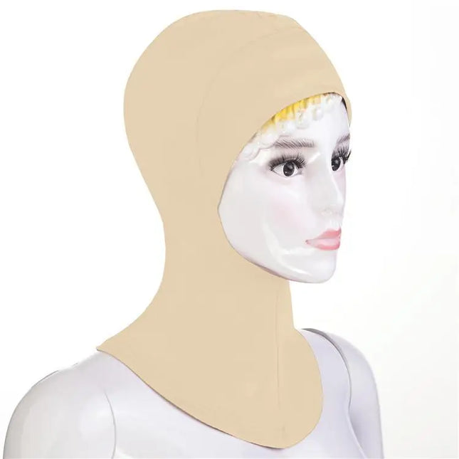 Muslim Lady Soft Under Scarf Hat Cap Bone Bonnet Neck Cover Hijab Amira Cap Women Islamic Ninja Ramadan Cover Prayer Middle East