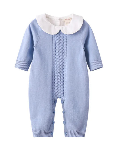 Babies Outfits Knitted Baby Romper Autumn Newborn Knitting Baby Clothes Woolen Long-sleeve Infant Baby Jumpsuit Overalls Baby Boys Girls Romper