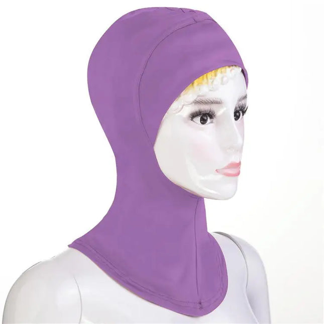Muslim Lady Soft Under Scarf Hat Cap Bone Bonnet Neck Cover Hijab Amira Cap Women Islamic Ninja Ramadan Cover Prayer Middle East