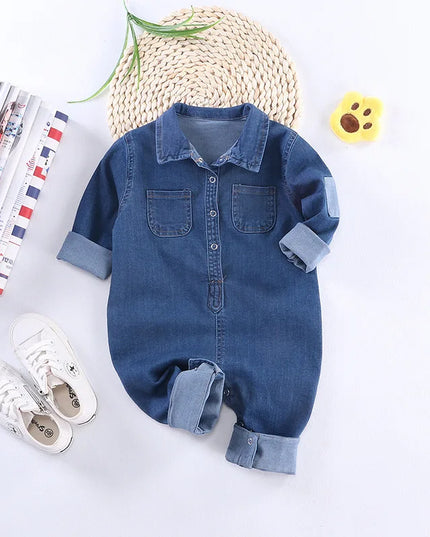 Babies Outfits Soft Denim Baby Romper giraffe Infant Newborn Jumpsuit Babies Boy Girls Costume Cowboy Fashion Jeans Children rompers RM19013