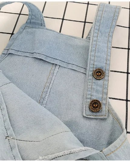 Babies Outfits DIIMUU Toddler Infant Boy Pants Denim Clothes Girls Overalls Dungarees Kids Baby Jumper Jeans Jumpsuit Clothing Outfits Shorts