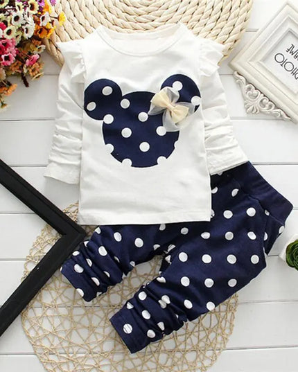 Babies Outfits Winter Girls Clothes Set T-shirt+pants 2 pcs Children's Clothing Fashion Baby OutSet Newborn Baby Cotton Suit