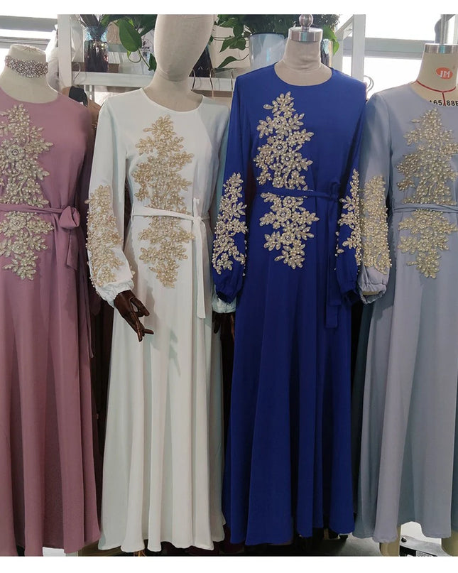 Dress Abaya Dubai Turkey Muslim Fashion Women Hijab Dress Islam Caftan Marocain Dresses Vestidos Clothing Robe Musulman