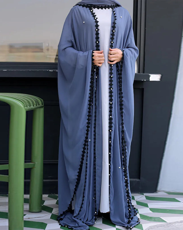 Abaya -  Butterfly Abaya Kimono Dubai Kaftan Hijab Muslim Dress Turkish Islamic Clothing Abayas For Women Caftan Oman