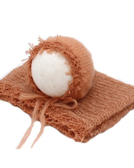 Kids Accessories Newborn Photography Props Blanket  Mohair  Wrap  Swaddling Photography Hat Backdrop Babies Photo Shoot Accessories