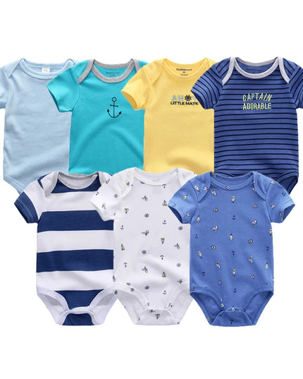 Babies Outfits Uniesx Newborn Baby Rompers Clothing 7Pcs/Lot Infant Jumpsuits 100%Cotton Children Roupa De Bebe Girls&Boys Baby Clothes