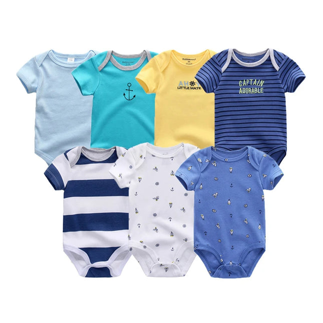 Babies Outfits Uniesx Newborn Baby Rompers Clothing 7Pcs/Lot Infant Jumpsuits 100%Cotton Children Roupa De Bebe Girls&Boys Baby Clothes