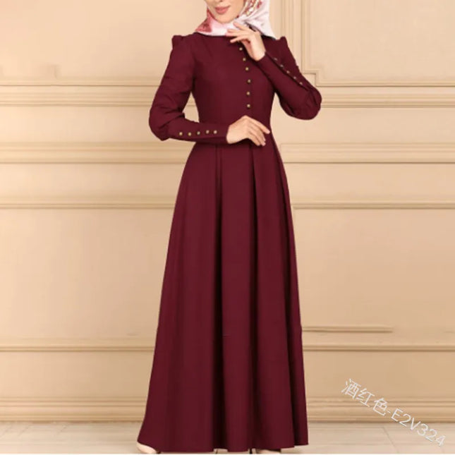 Dress Adult Muslim Dubai Abayas for Women Arabic Caftan Moroccan Kaftan Djelaba Femme Islamic Clothing