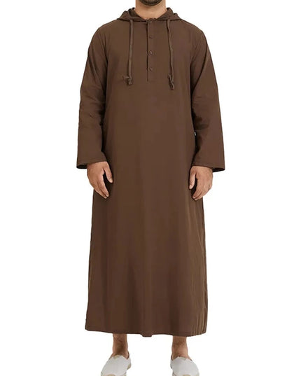 Jubba Thobe Long Sleeve Robe Shirts Hoodies Saudi Arab Kaftan Long Jubba Thobe Hombre Muslim Men Abaya Clothing