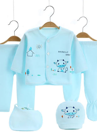 Babies Outfits Brand 5pcs/set enfant Newborn sets baby Boys suits Baby Clothes Cotton