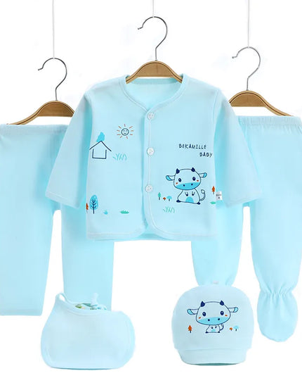 Babies Outfits Brand 5pcs/set enfant Newborn sets baby Boys suits Baby Clothes Cotton