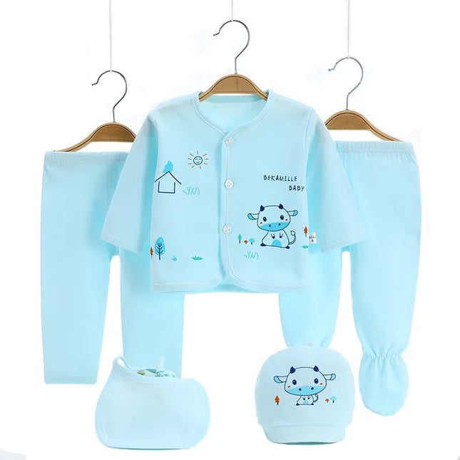 Babies Outfits Brand 5pcs/set enfant Newborn sets baby Boys suits Baby Clothes Cotton