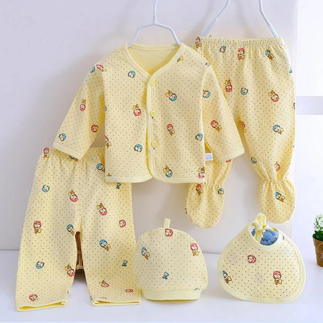 Babies Outfits Brand 5pcs/set enfant Newborn sets baby Boys suits Baby Clothes Cotton